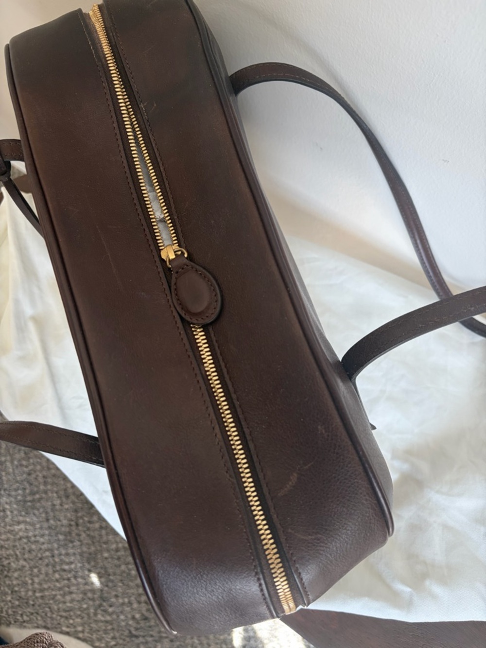 Liffner Bowling Bag in Dark Brown - Picture 8 of 14